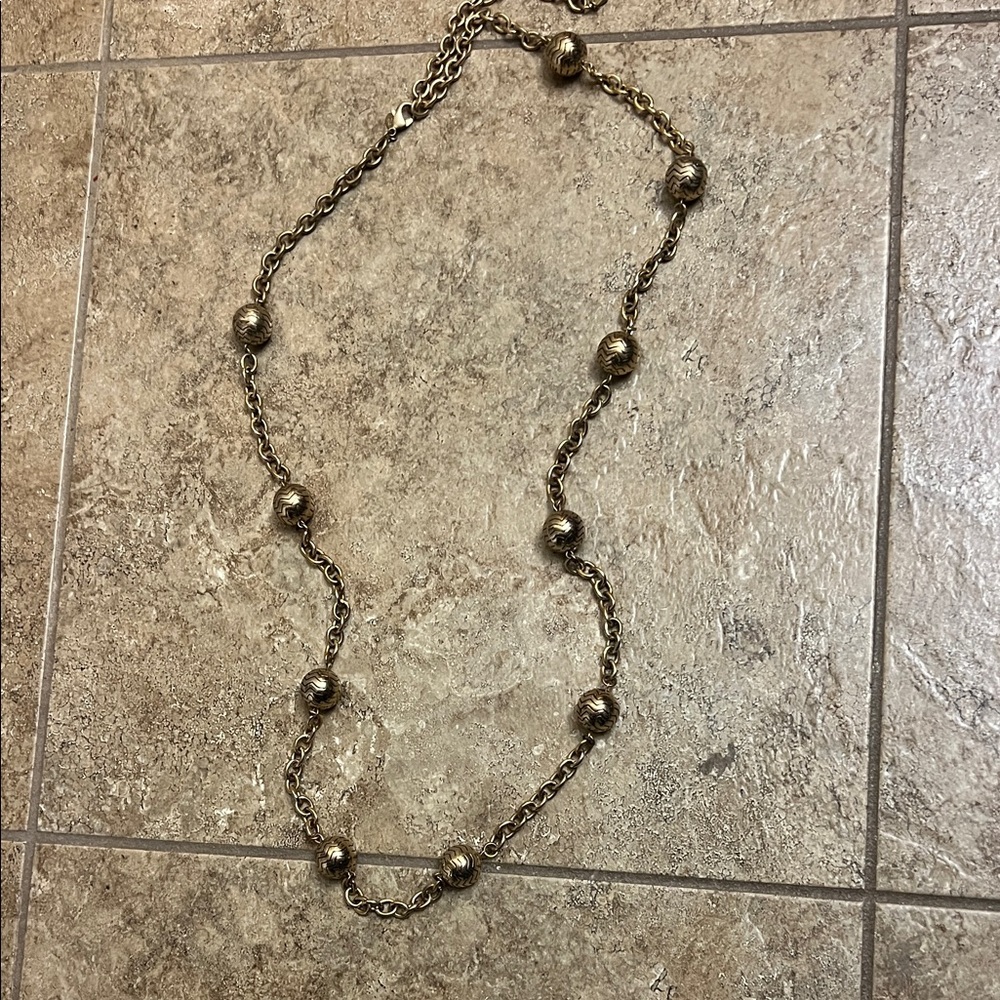 Premier Designs Gold Beaded Necklace